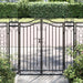 Hageport svart 121x8x120 cm smijern