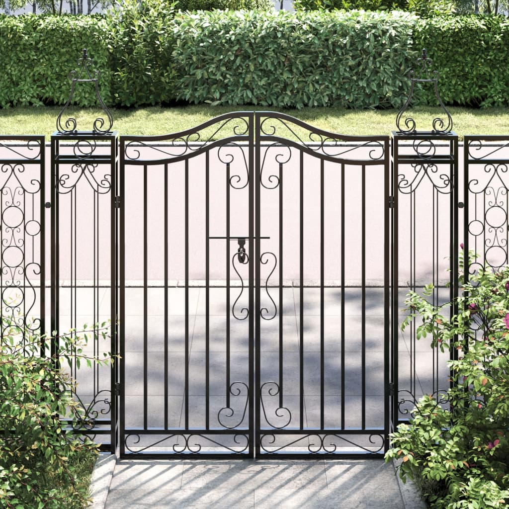 Hageport svart 121x8x120 cm smijern