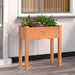 Plantekasse med foring brun 71x37x76 cm heltre gran