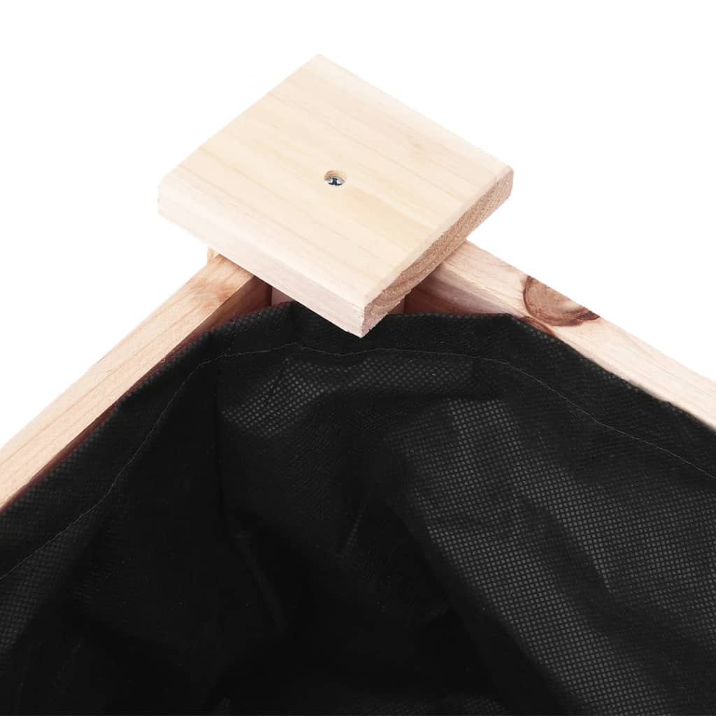 Plantekasse med foring 118x59x76 cm heltre gran