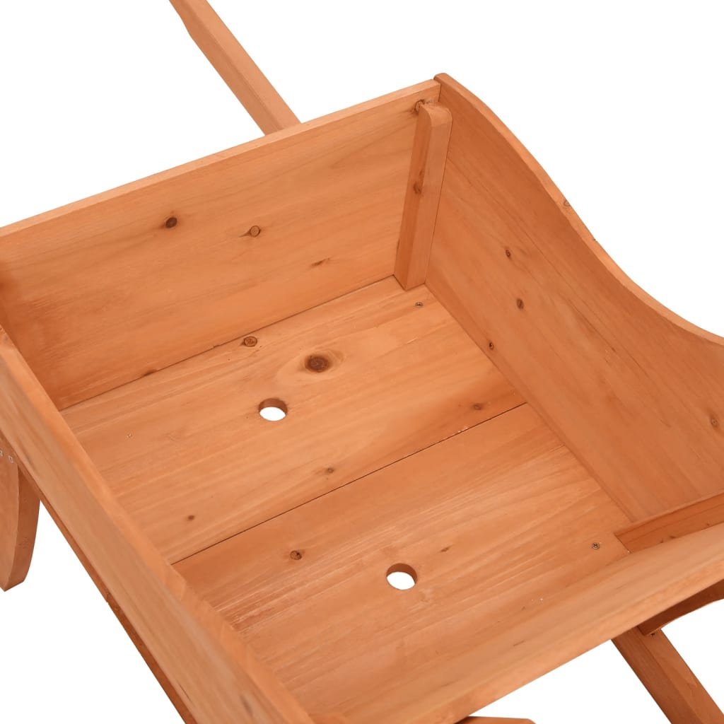 Plantekasse trillebår 128x45,5x43 cm heltre gran
