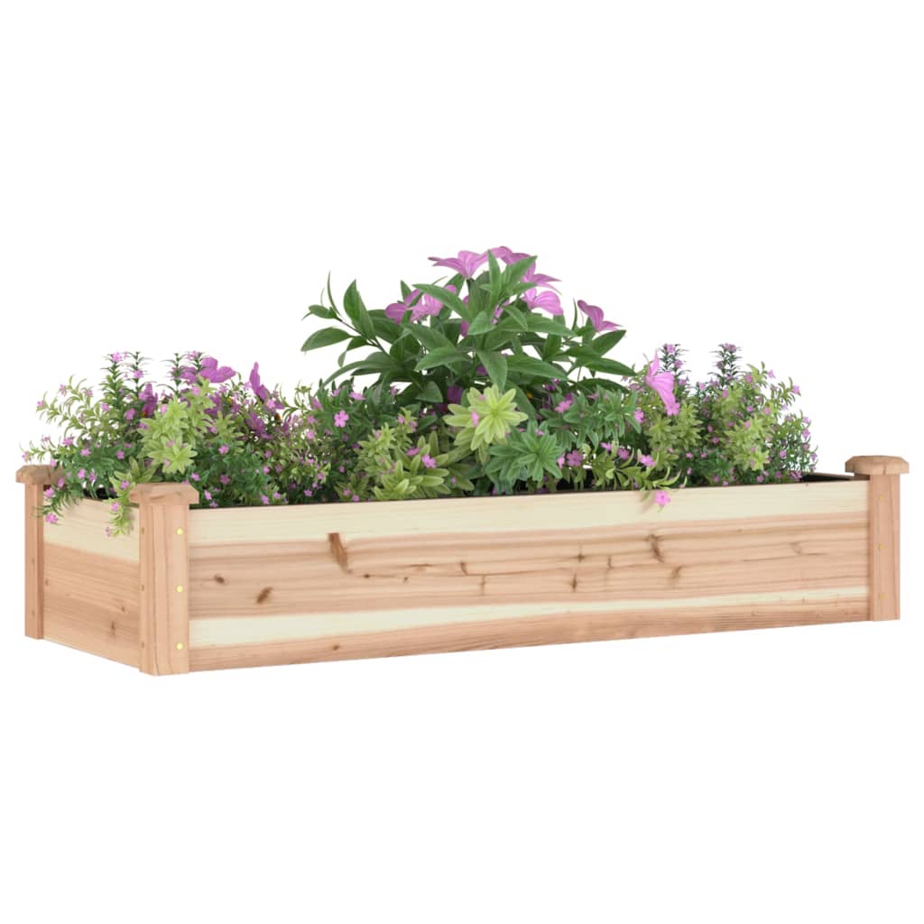 Høybed med foring 120x45x25 cm heltre gran vidaXL