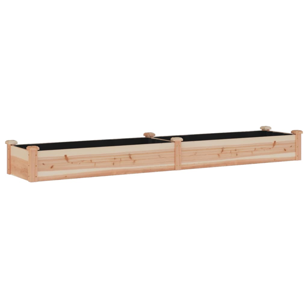 Høybed med foring 240x45x25 cm heltre gran vidaXL