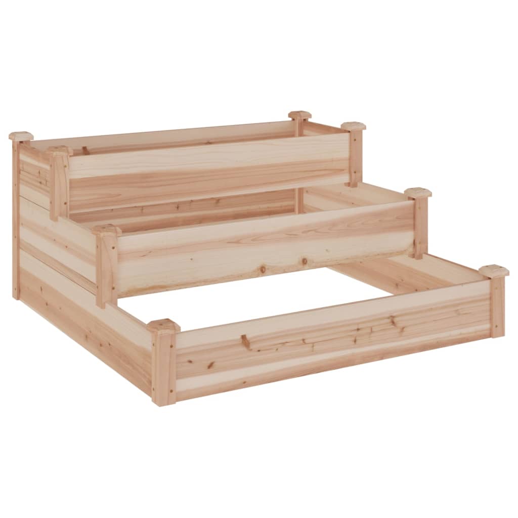 Høybed 120x120x56 cm heltre gran vidaXL