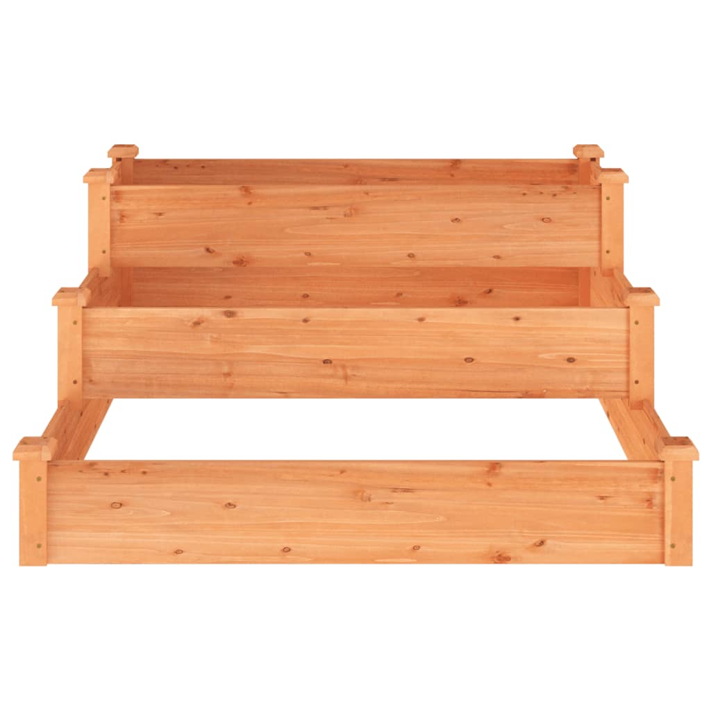 Høybed brun 120x120x56 cm heltre gran