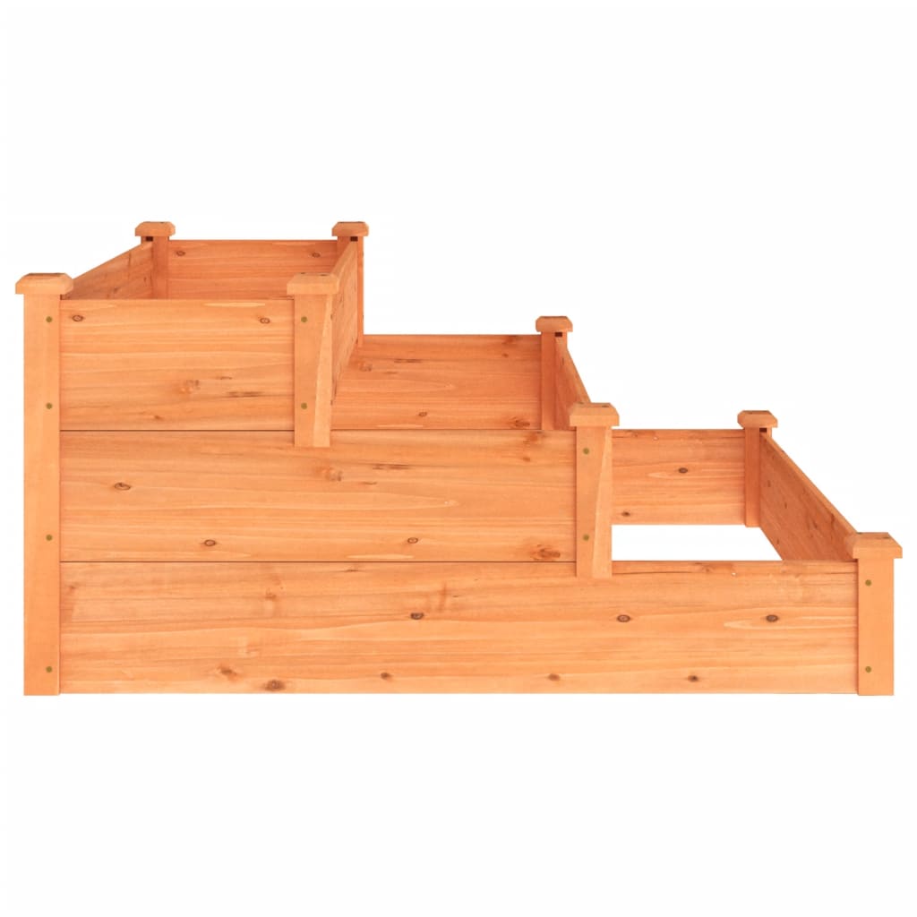 Høybed brun 120x120x56 cm heltre gran