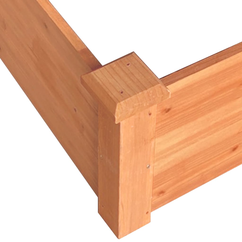 Høybed brun 120x120x56 cm heltre gran