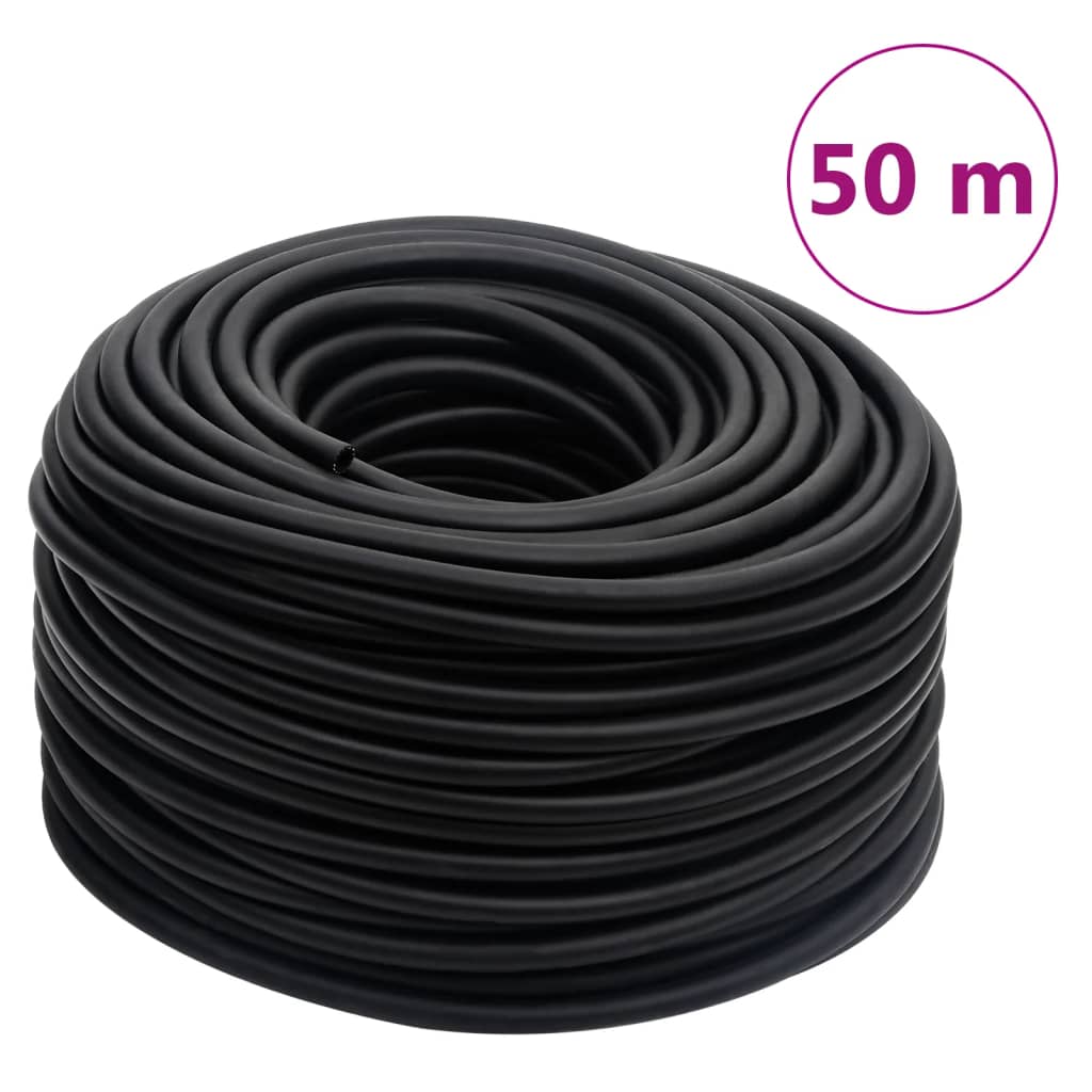 Luftslange svart 50 m hybrid gummi og PVC