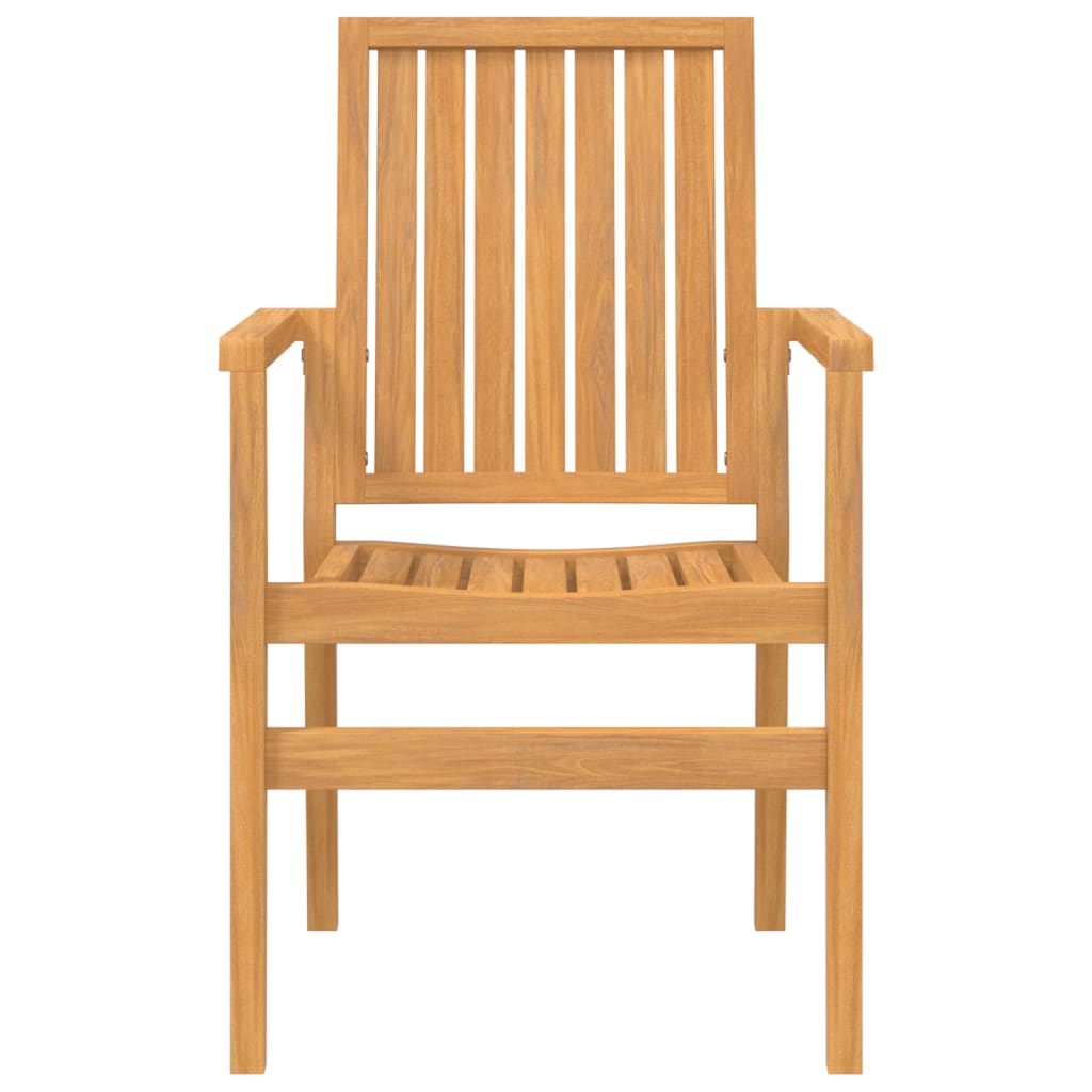 Stablebare hagestoler 2 stk 56,5x57,5x91 cm heltre teak