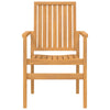 Stablebare hagestoler 2 stk 56,5x57,5x91 cm heltre teak