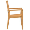 Stablebare hagestoler 2 stk 56,5x57,5x91 cm heltre teak