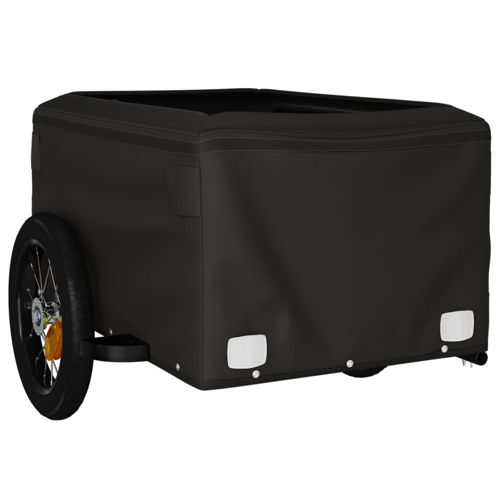 Sykkelvogn svart og gul 30 kg jern vidaXL