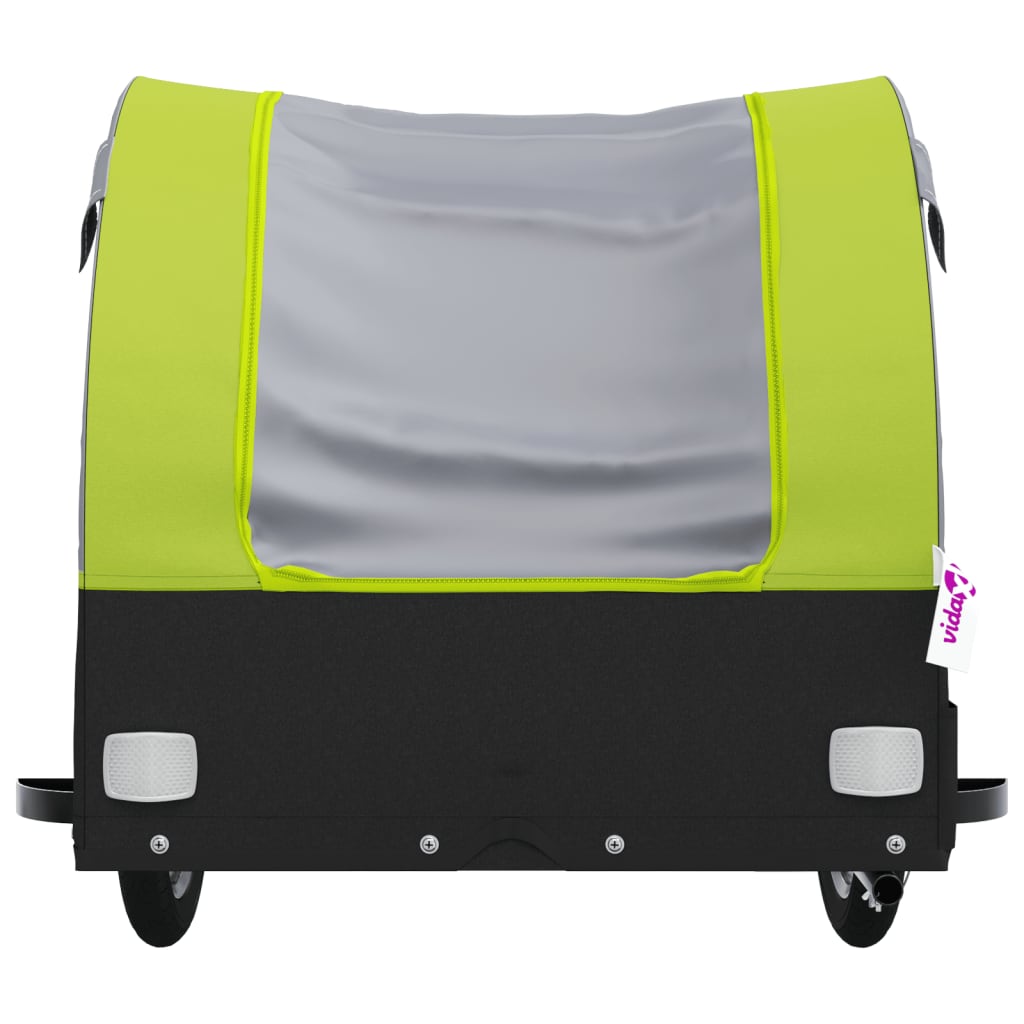 Sykkelvogn svart og grønn 30 kg jern