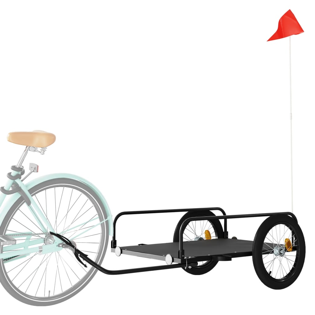 Sykkelhenger svart 135x70x37 cm jern vidaXL