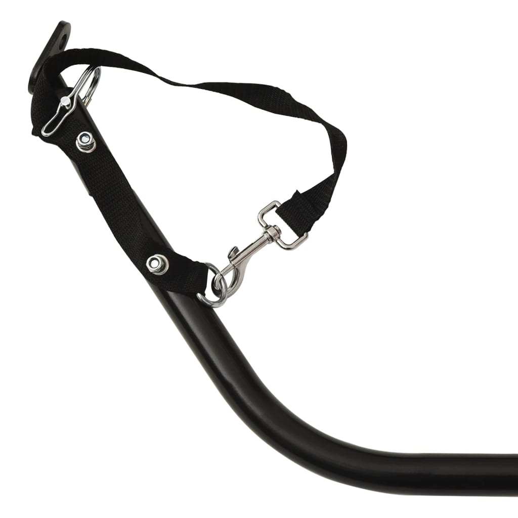 Sykkelhenger svart 135x68x37 cm jern vidaXL