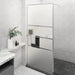 Dusjvegg med hylle krom 90x195 cm ESG-glass og aluminium vidaXL