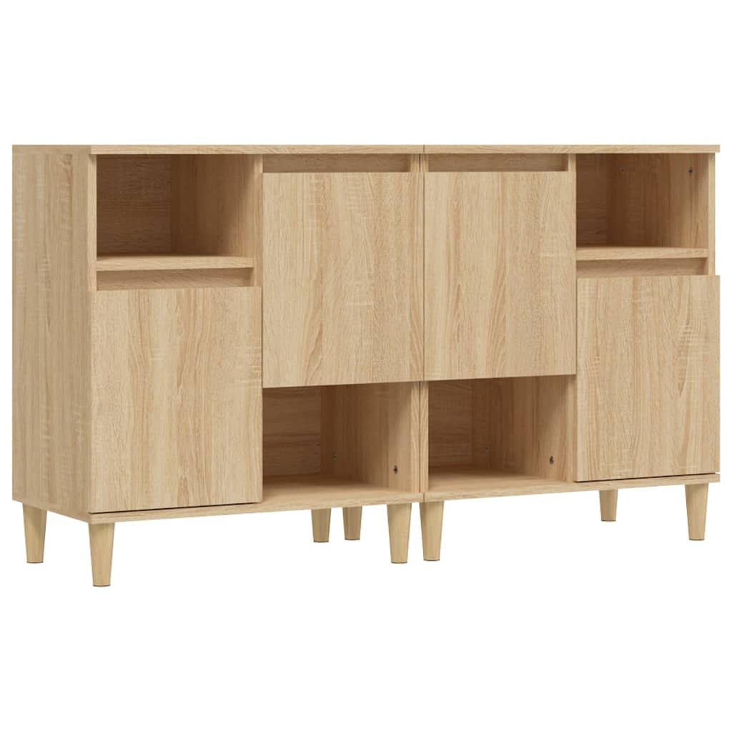 Skjenker 2 stk sonoma eik 60x35x70 cm konstruert tre