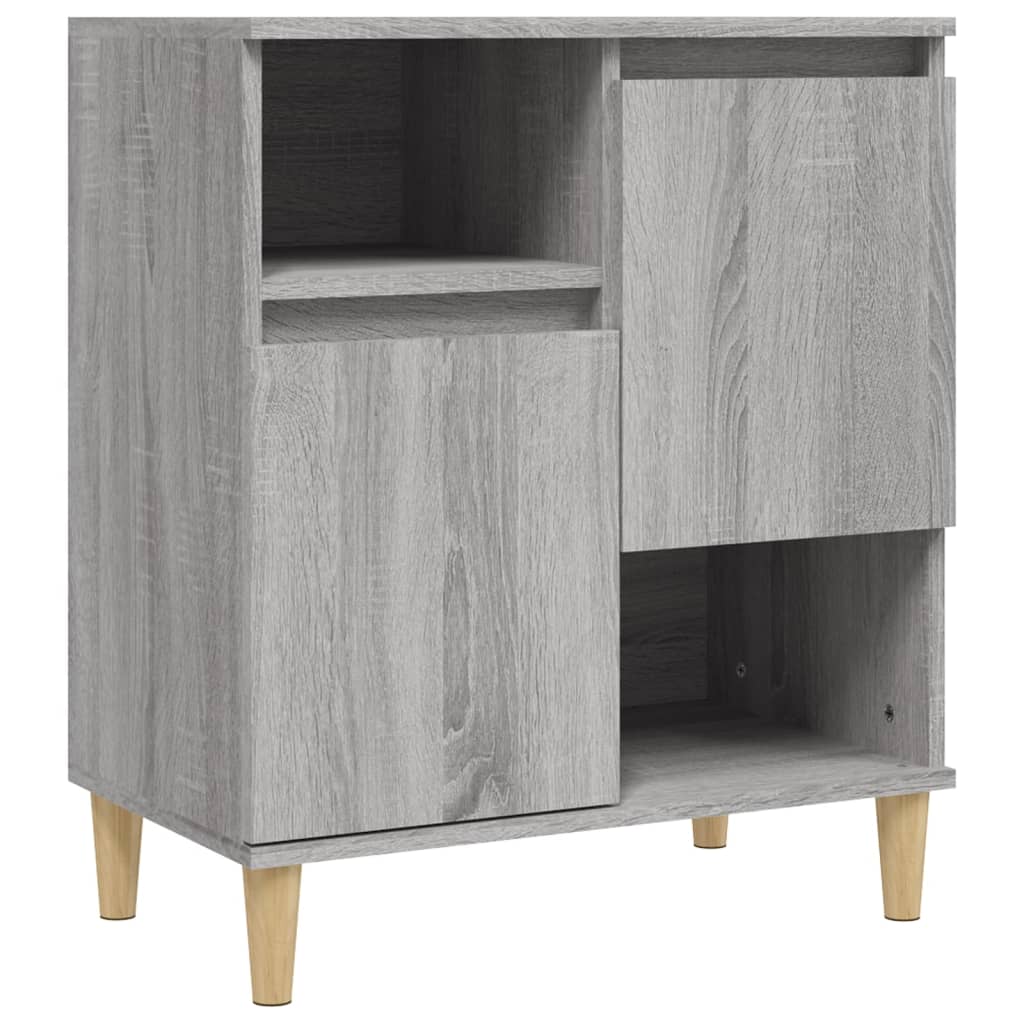Skjenker 2 stk grå sonoma 60x35x70 cm konstruert tre