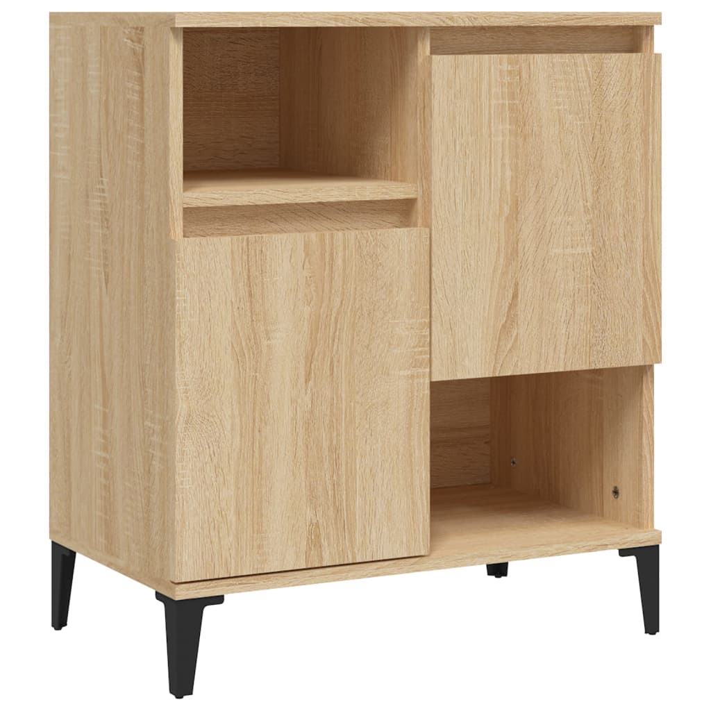 Skjenker 2 stk sonoma eik 60x35x70 cm konstruert tre