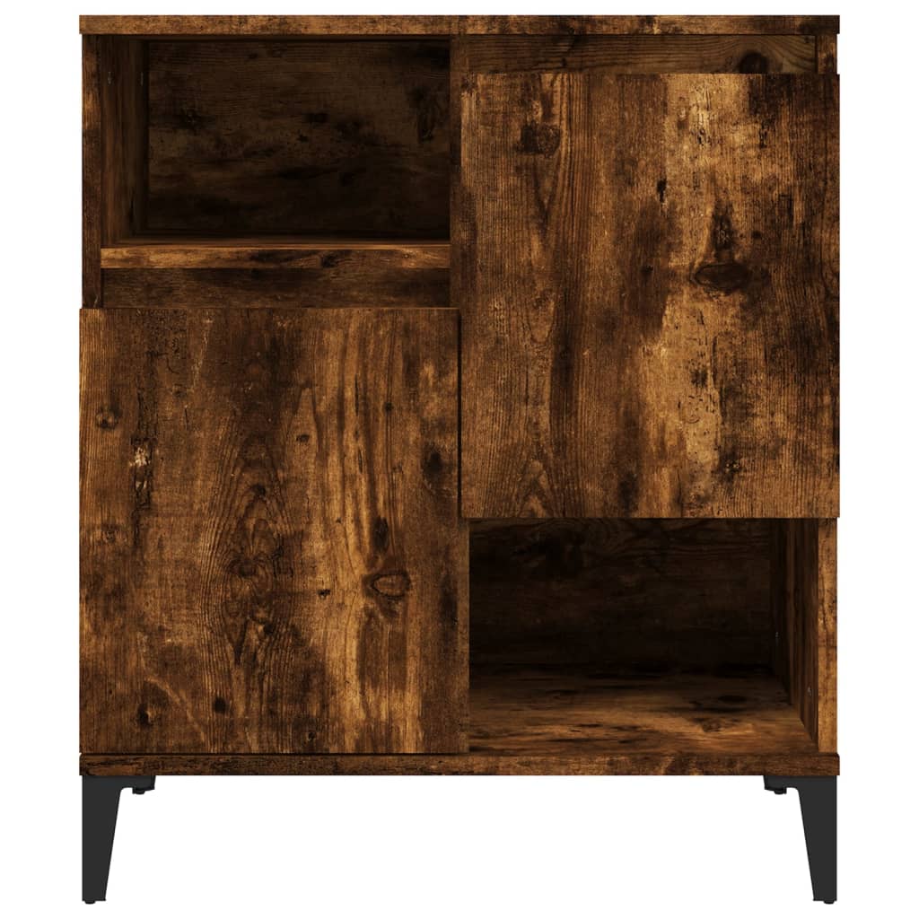 Skjenker 2 stk røkt eik 60x35x70 cm konstruert tre