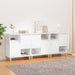 Skjenker 3 stk hvit 60x35x70 cm konstruert tre