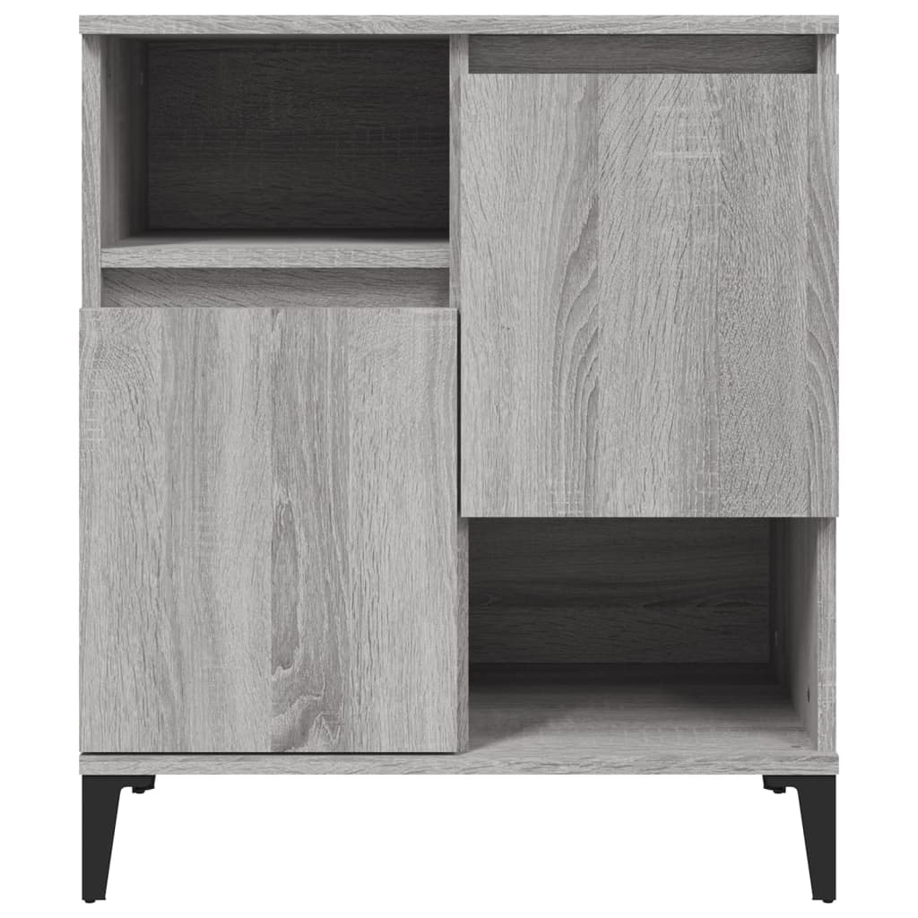 Skjenker 3 stk grå sonoma 60x35x70 cm konstruert tre