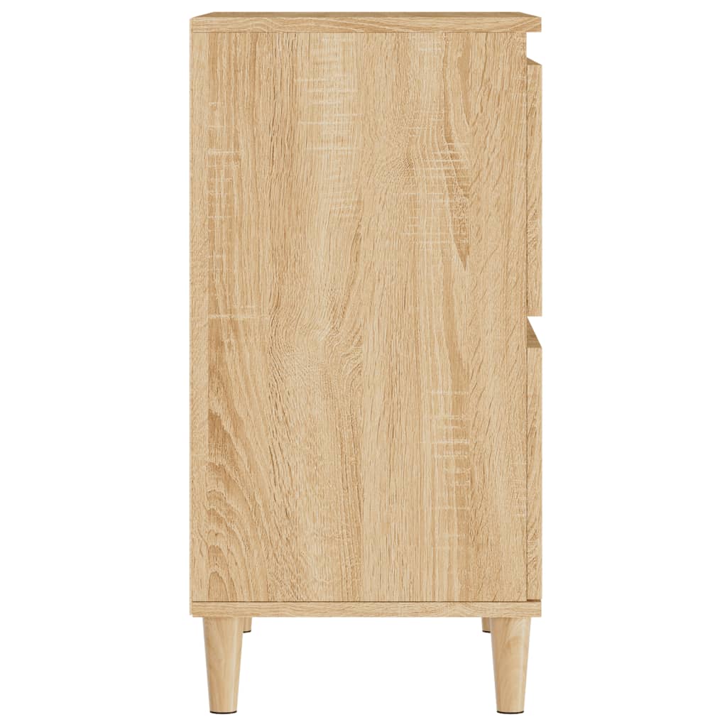 Skjenker 2 stk sonoma eik 60x35x70 cm konstruert tre