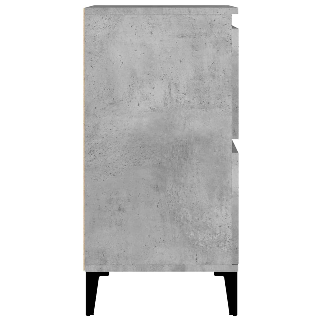 Skjenker 2 stk betonggrå 60x35x70 cm konstruert tre