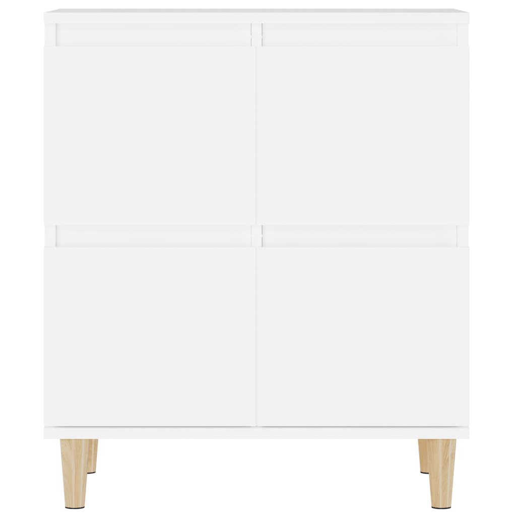 Skjenker 3 stk hvit 60x35x70 cm konstruert tre vidaXL