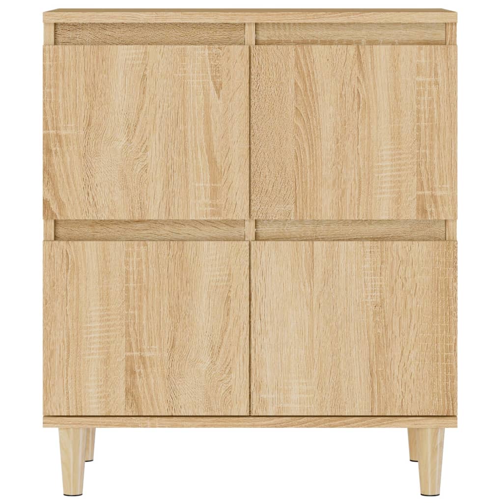 Skjenker 3 stk sonoma eik 60x35x70 cm konstruert tre