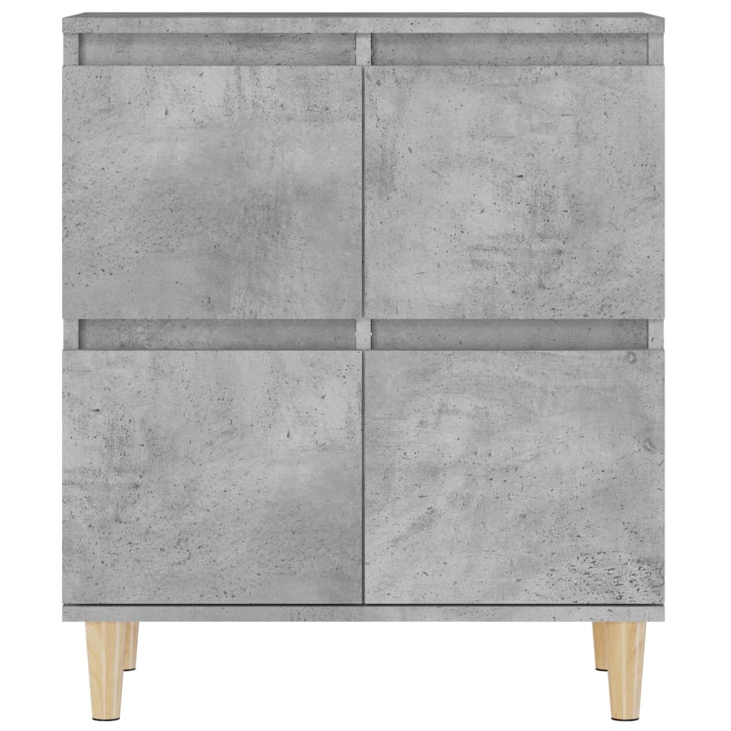 Skjenker 3 stk betonggrå 60x35x70 cm konstruert tre