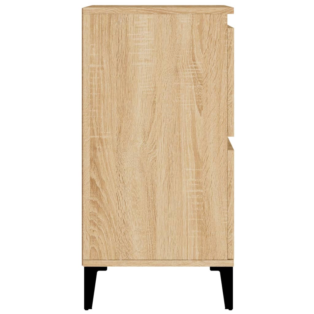 Skjenker 3 stk sonoma eik 60x35x70 cm konstruert tre vidaXL