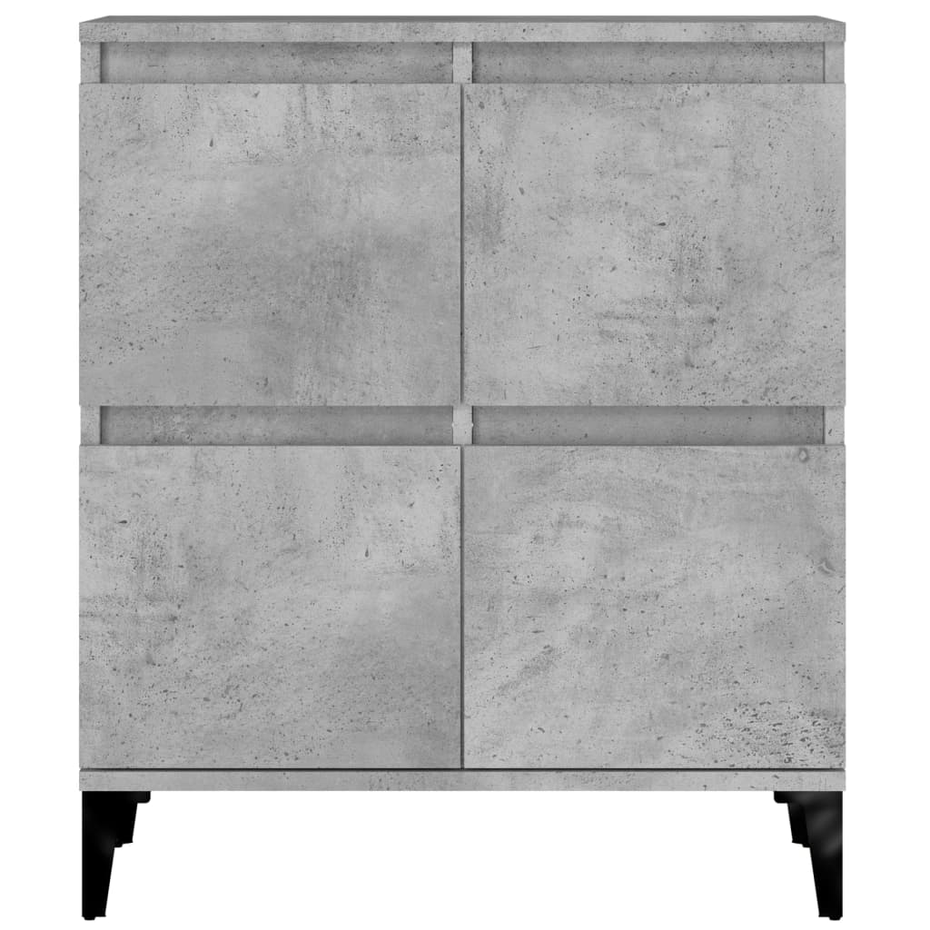 Skjenker 3 stk betonggrå 60x35x70 cm konstruert tre