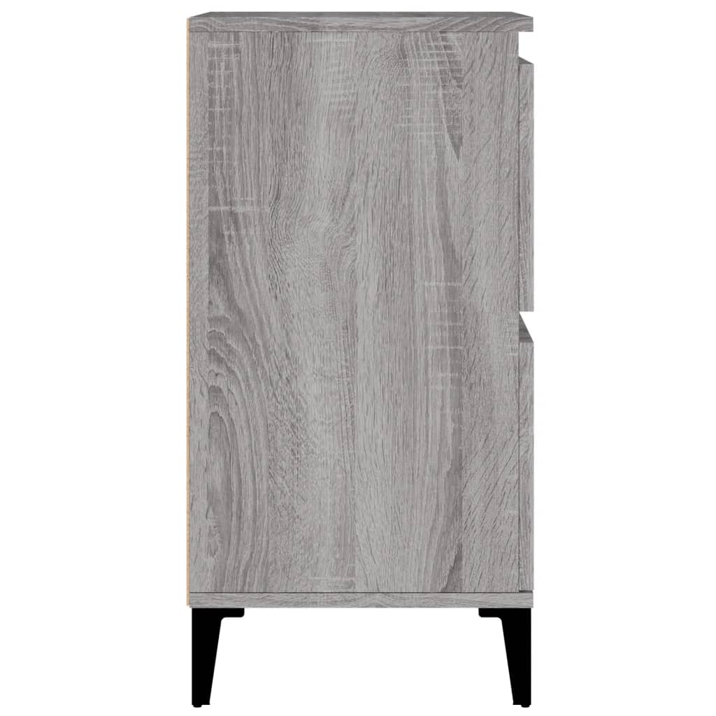 Skjenker 3 stk grå sonoma 60x35x70 cm konstruert tre