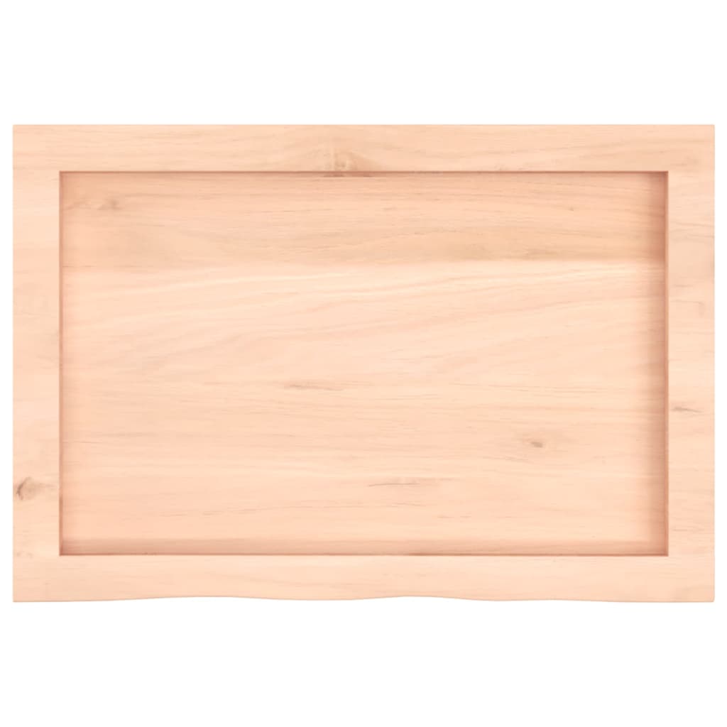 Bordplate 60x40x(2-6) cm ubehandlet heltre eik