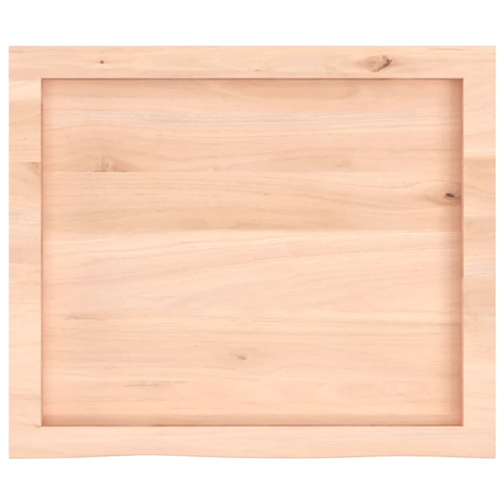 Bordplate 60x50x(2-6) cm ubehandlet heltre eik