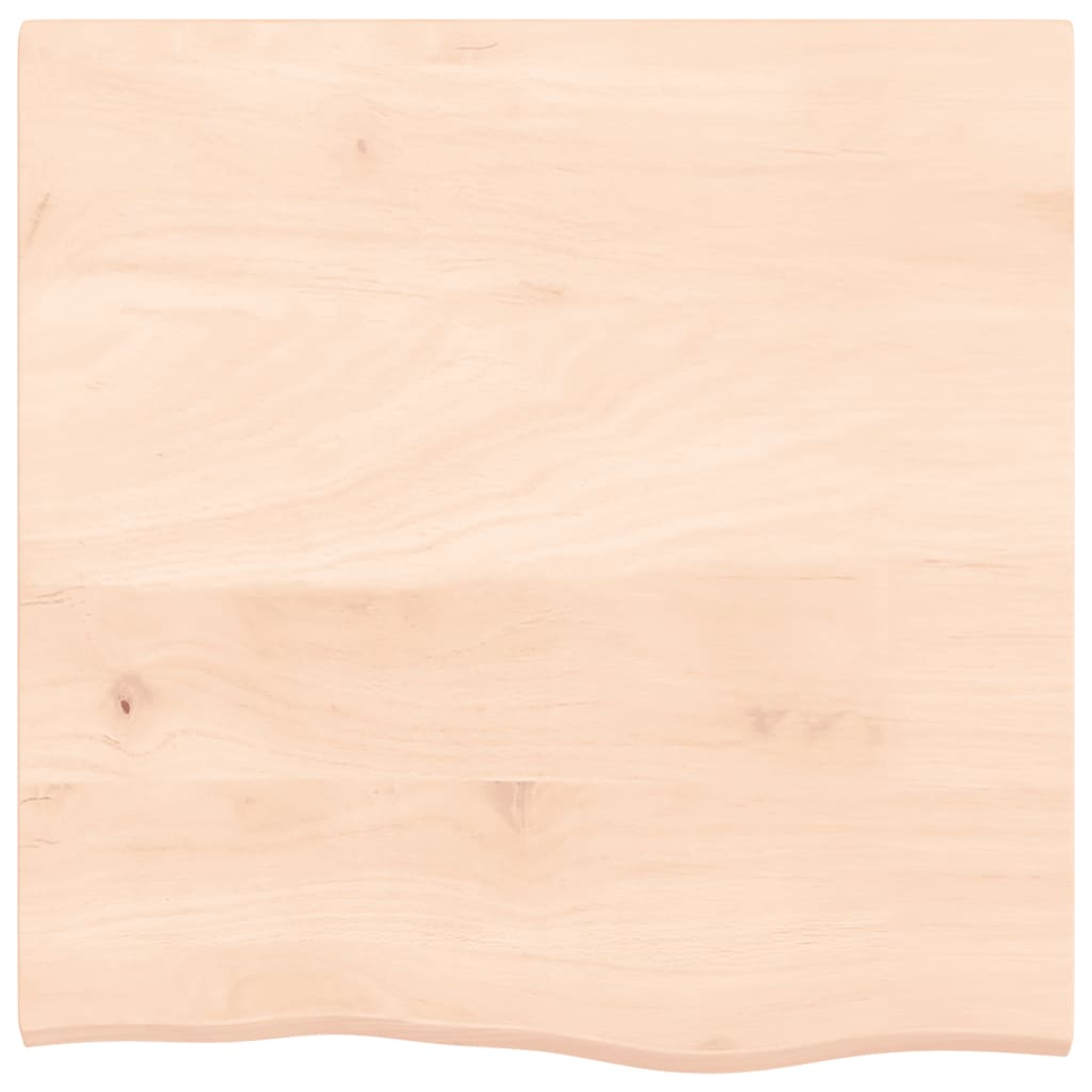 Bordplate 60x60x2 cm ubehandlet heltre eik
