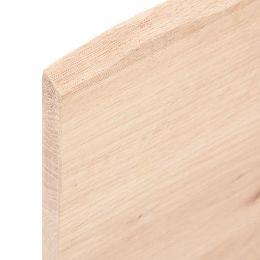 Bordplate 60x60x2 cm ubehandlet heltre eik