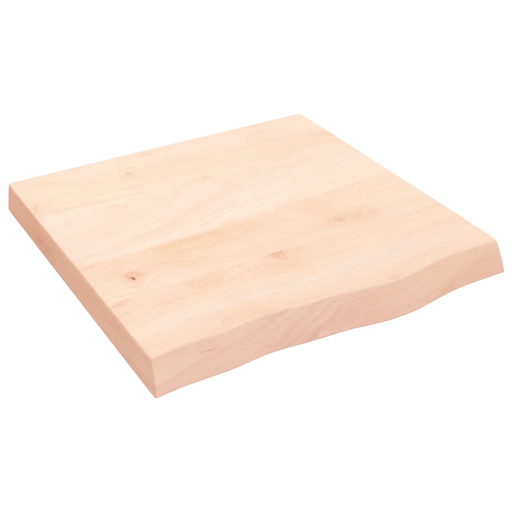 Bordplate 60x60x(2-6) cm ubehandlet heltre eik
