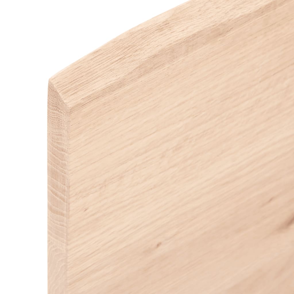 Bordplate 80x50x2 cm ubehandlet heltre eik