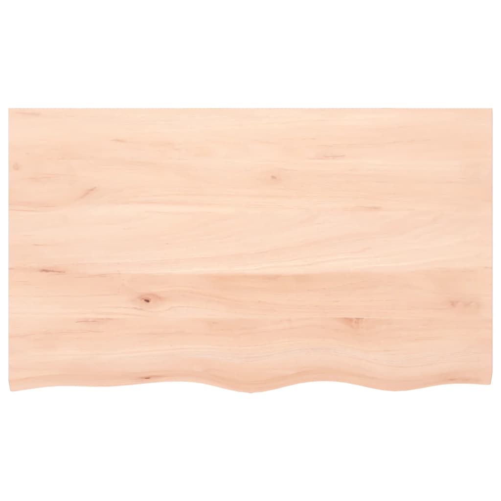 Bordplate 100x60x2 cm ubehandlet heltre eik