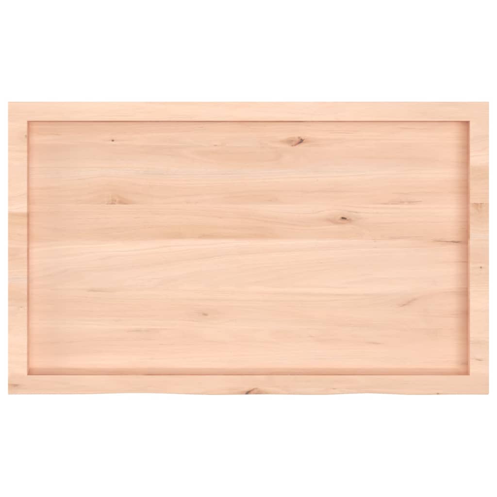 Bordplate 100x60x(2-4) cm ubehandlet heltre eik