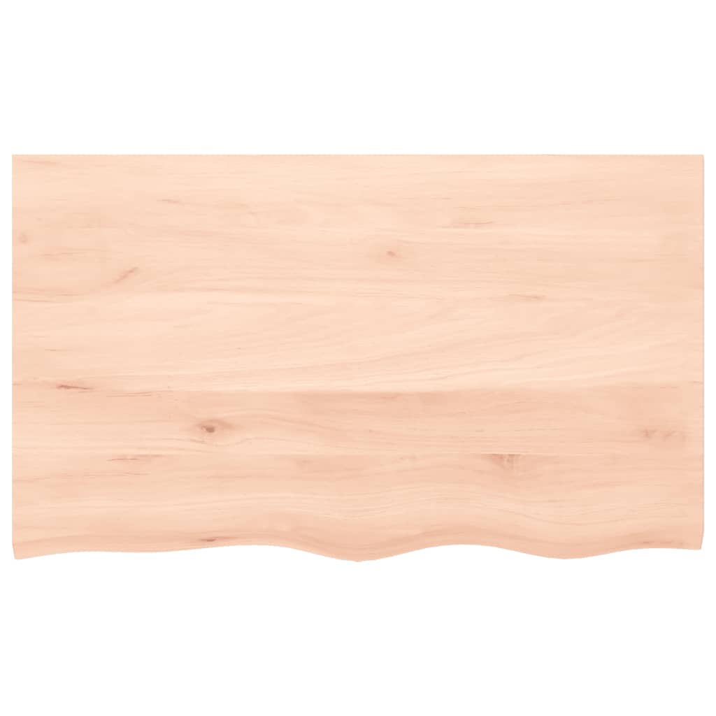 Bordplate 100x60x(2-6) cm ubehandlet heltre eik