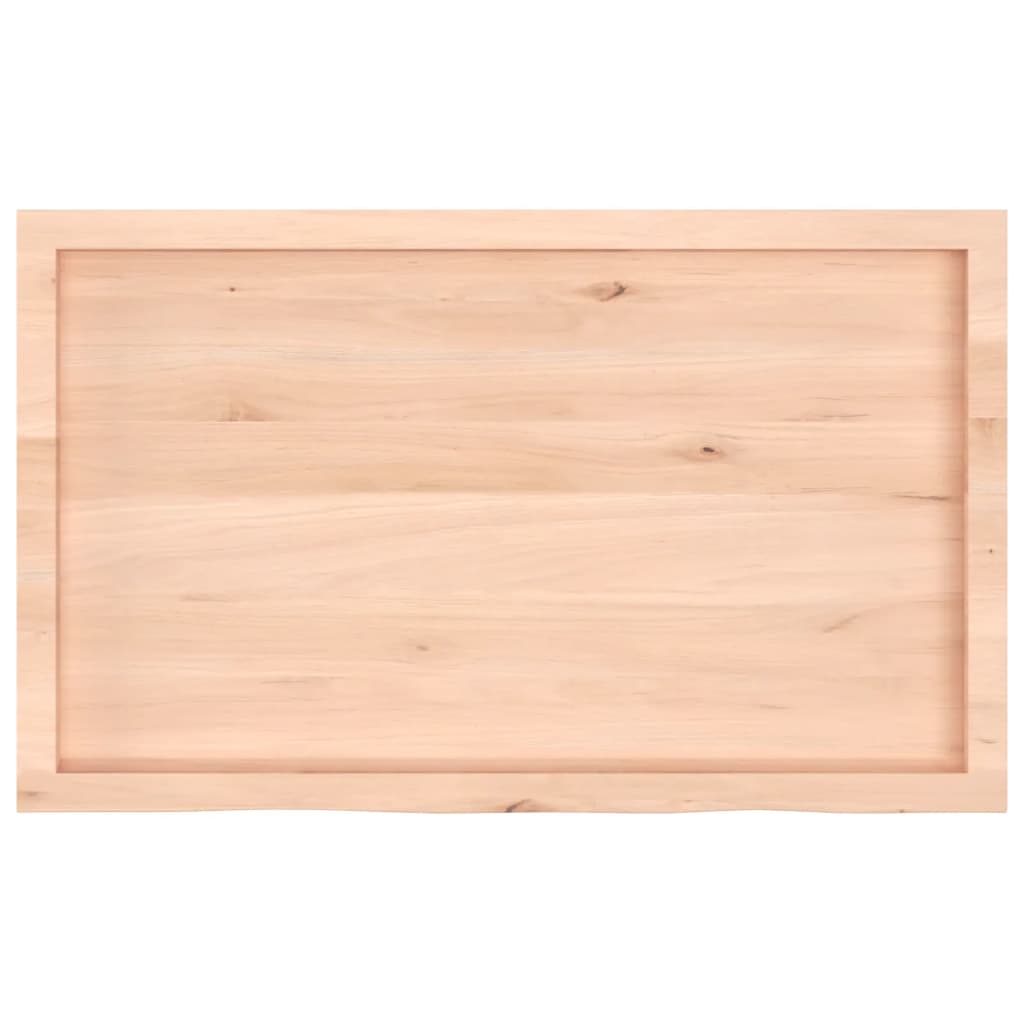 Bordplate 100x60x(2-6) cm ubehandlet heltre eik