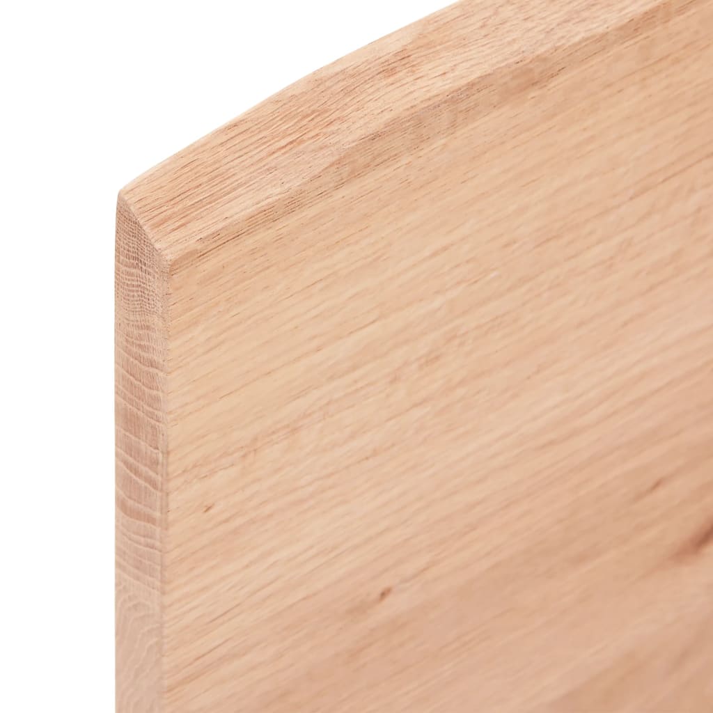 Bordplate lysebrun 60x60x2 cm behandlet heltre eik