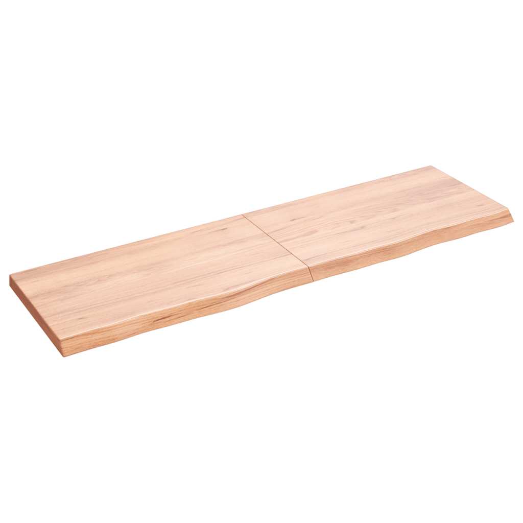 Bordplate lysebrun 140x40x(2-4) cm behandlet heltre eik