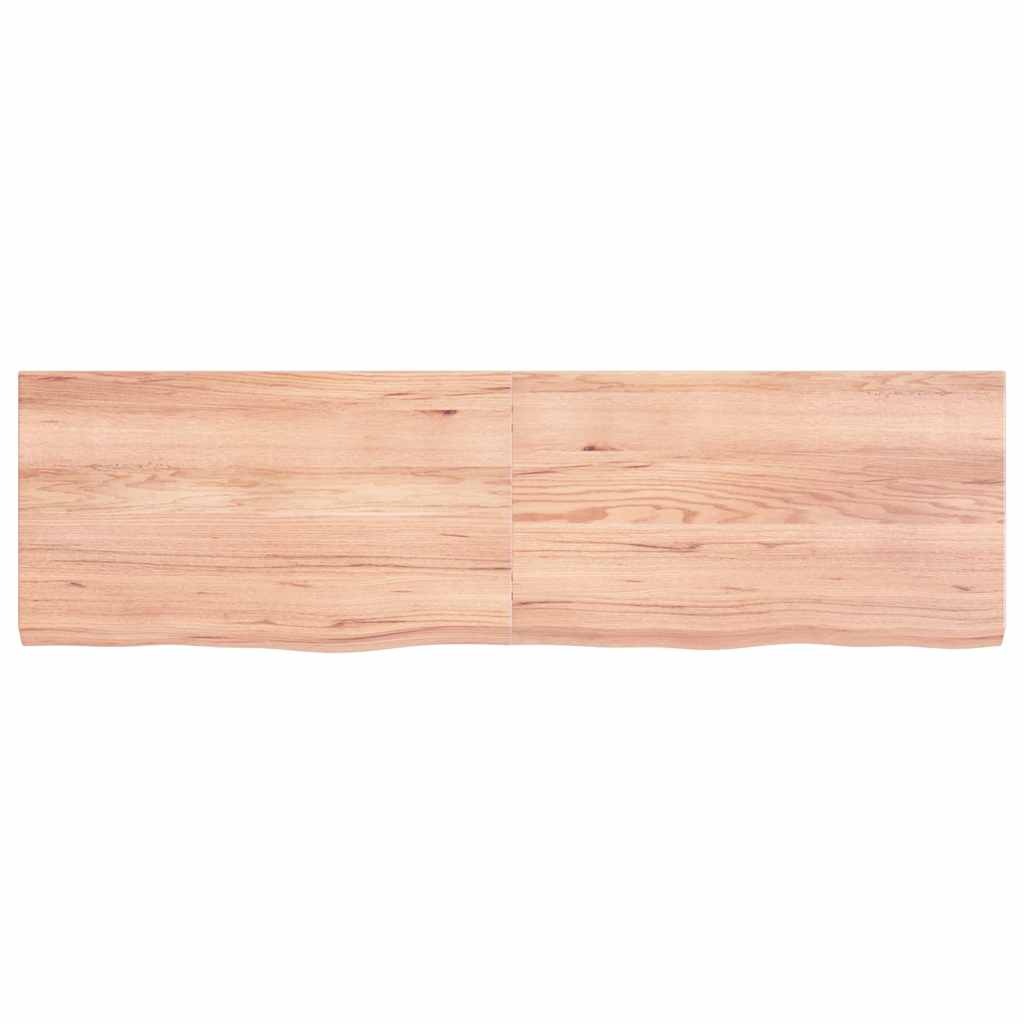 Bordplate lysebrun 140x40x(2-4) cm behandlet heltre eik