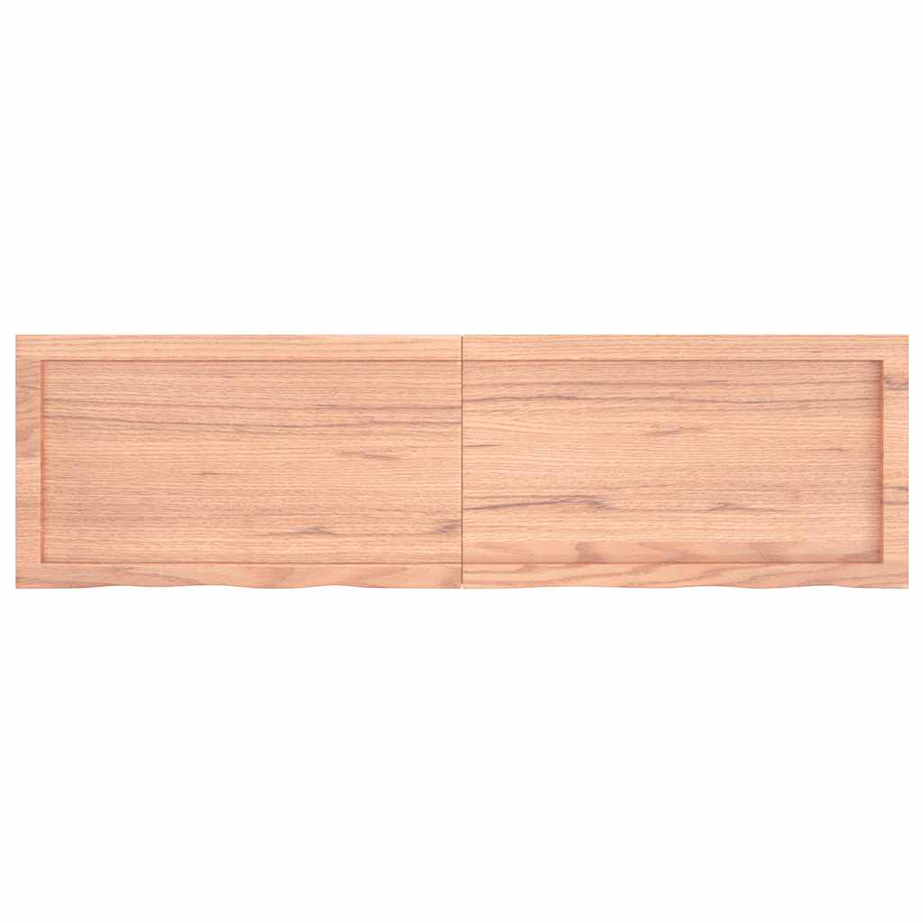Bordplate lysebrun 140x40x(2-4) cm behandlet heltre eik