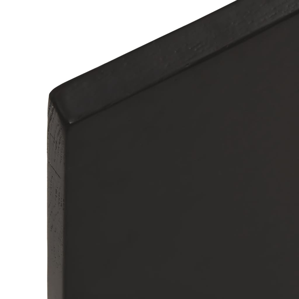 Bordplate mørkebrun 100x60x2 cm behandlet heltre eik