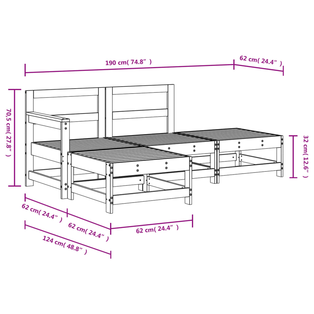 Hagesofagruppe 4 deler hvit heltre furu